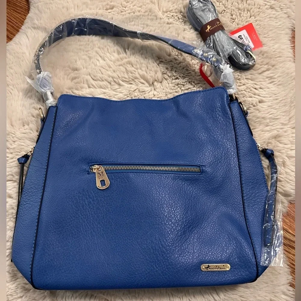 Montana West Hobo Bag with concealed carry pocket with matching wallet/crossbody